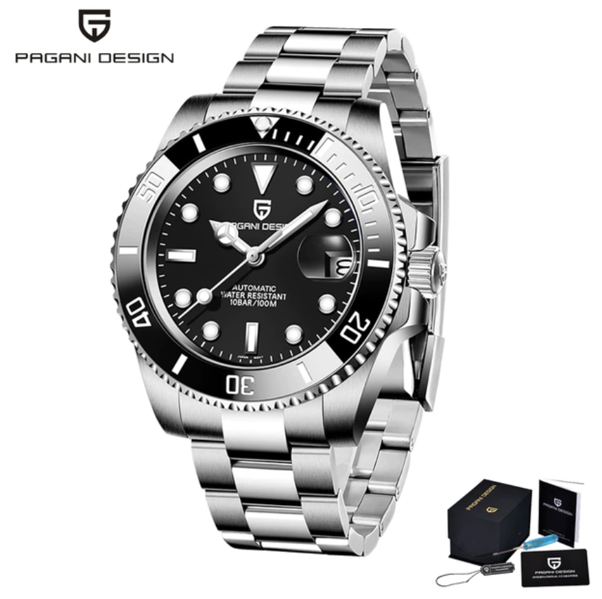 PAGANI Design PD 1661 Dive Watch Sub Homage (Black) – SNOB SHOP
