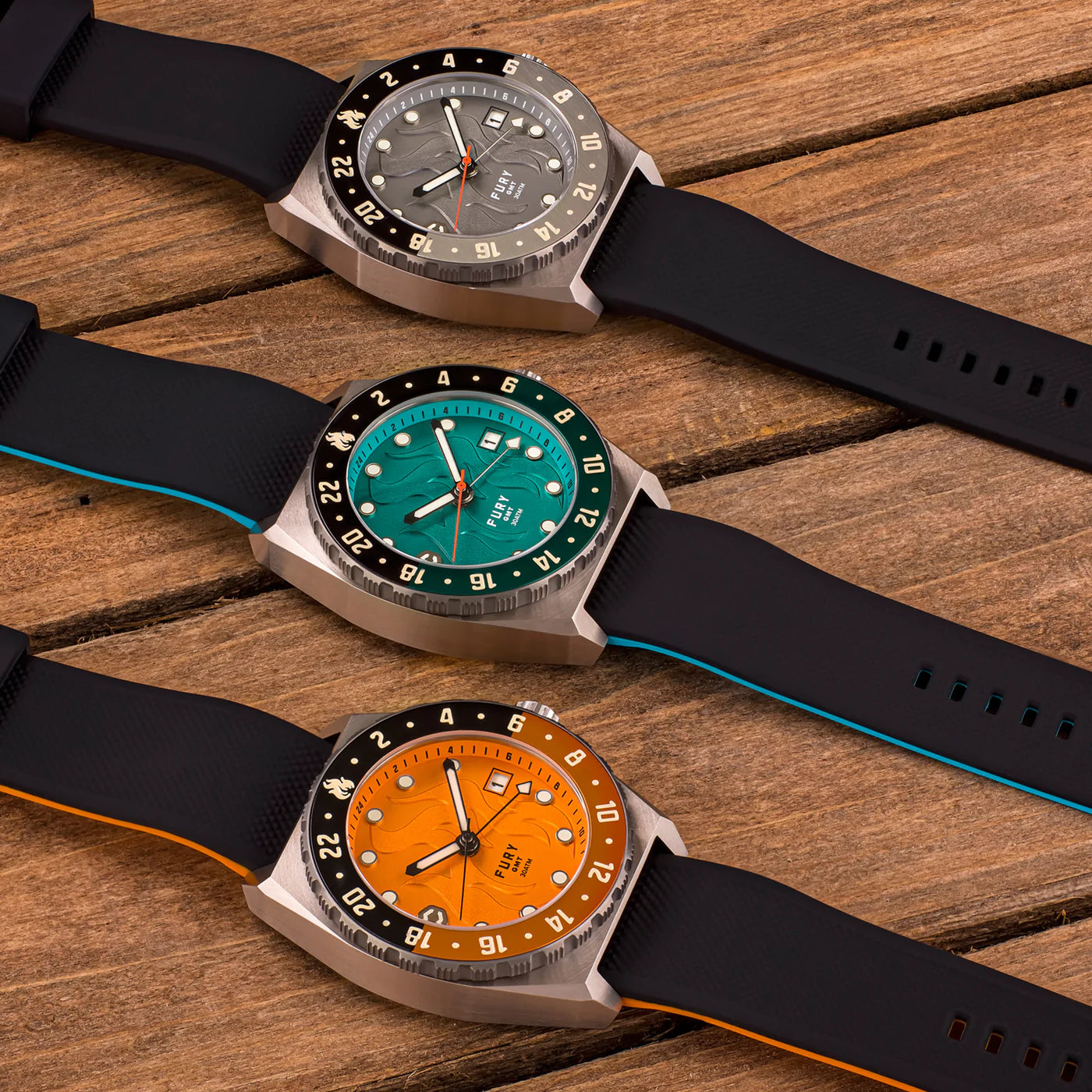 Core Timepieces - FURY GMT Watch ORANGE CLOCKWORK