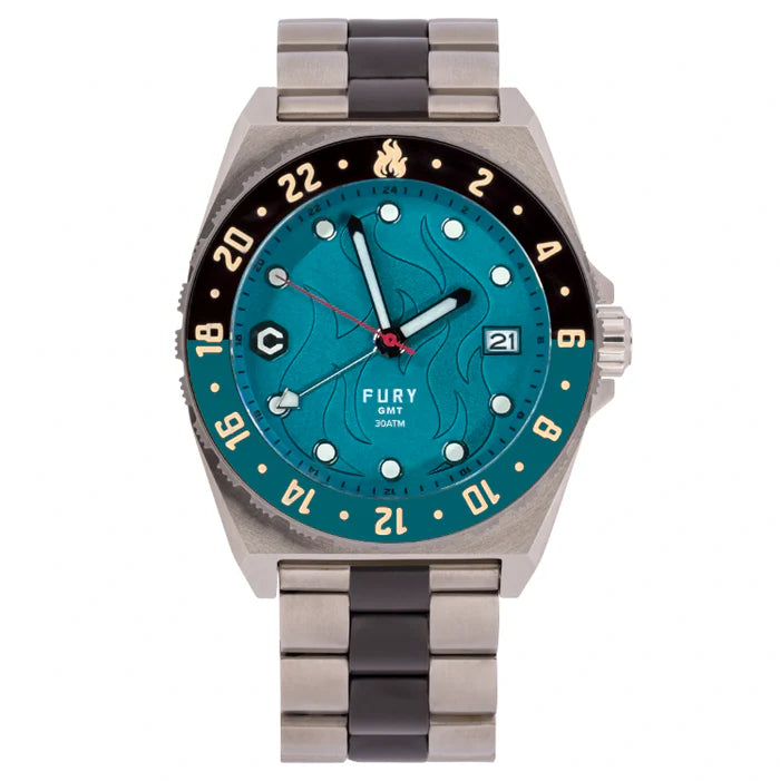 Core Timepieces - FURY GMT Watch GREEN MACHINE