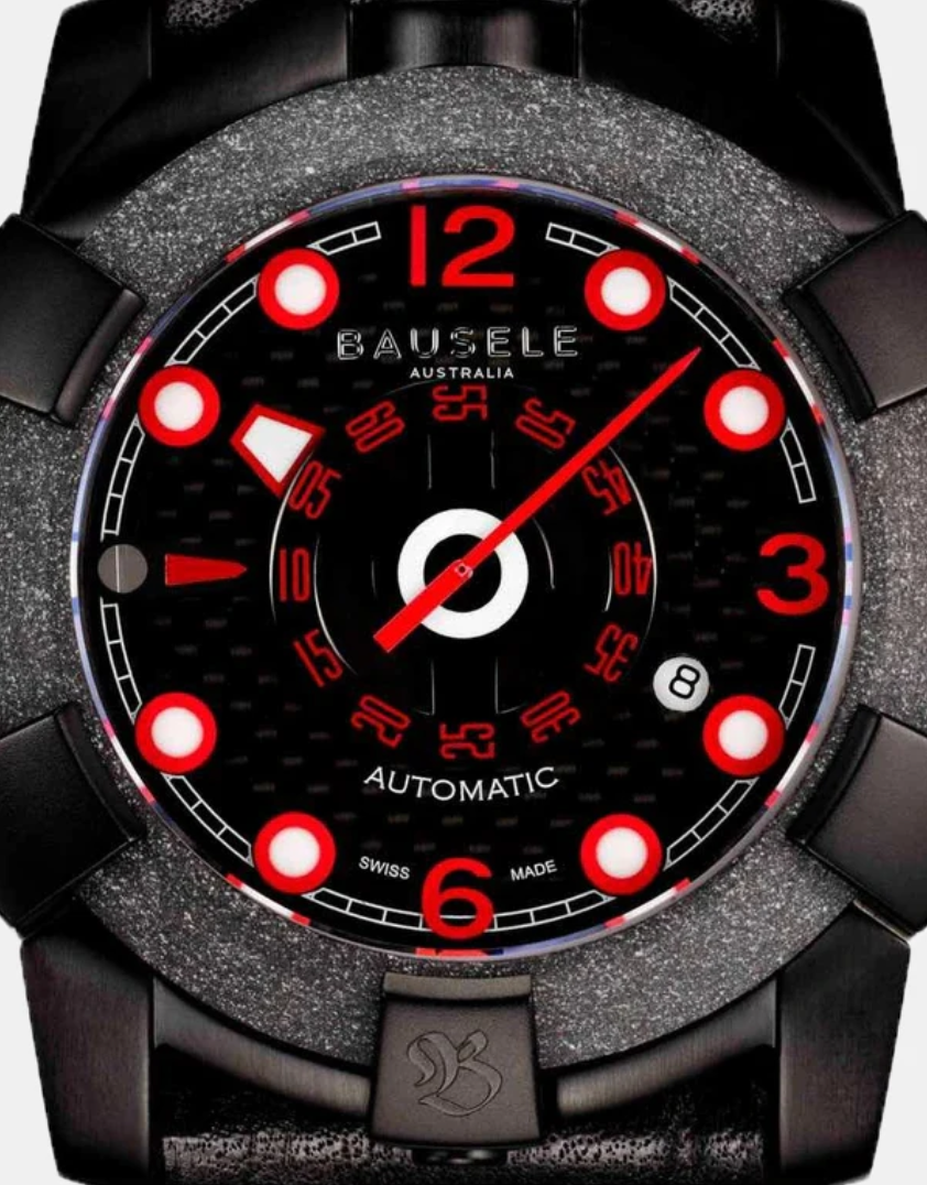 BAUSELE - TERRA AUSTRALIS Red black Automatic Watch