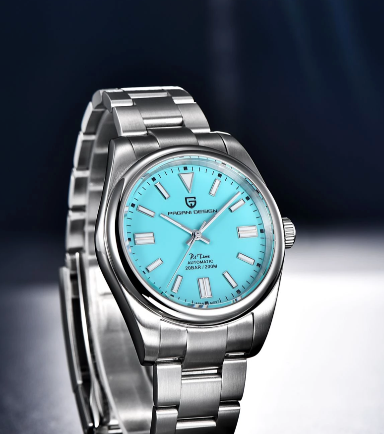 PAGANI DESIGN PD 1690 Automatic Men's Watch Tiffany Blue