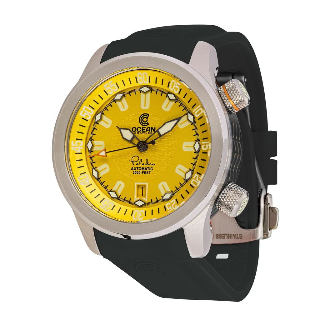 Ocean Crawler Paladino WaveMaker V2 Dive Watch - Yellow - Preorder